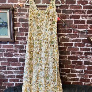 Vintage Silk Fashions Inc. Beaded Gown